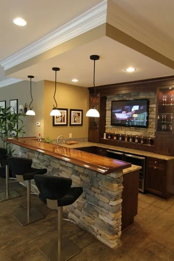 man cave basement