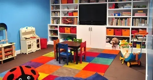 Basement finished playroom